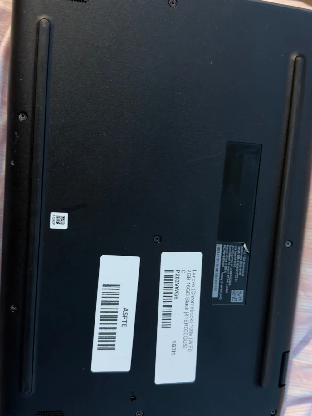 Lenovo Chromebook Laptop - Black.